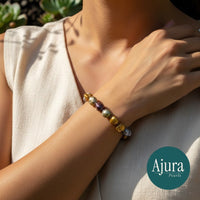 Colorburst Keshi Pearl Bracelet - Styled - Ajura Pearls