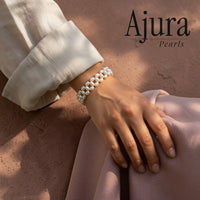 Aurora Double Strand Bracelet - Styled - Ajura Pearls