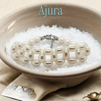 Aurora Double Strand Bracelet - Styled - Ajura Pearls