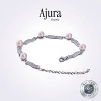 925 Silver Meridian Pavé Pearl Bracelet — Lavender