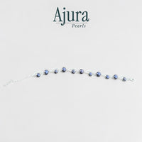 925 Silver Meridian Pavé Pearl Bracelet — White