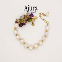 Pearls With Assorted Gemstone Bracelet Design 1