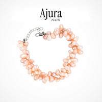 Dual Twisted Baroque Pearl Bracelet