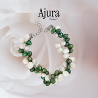 Dual Twisted Baroque Pearl Bracelet