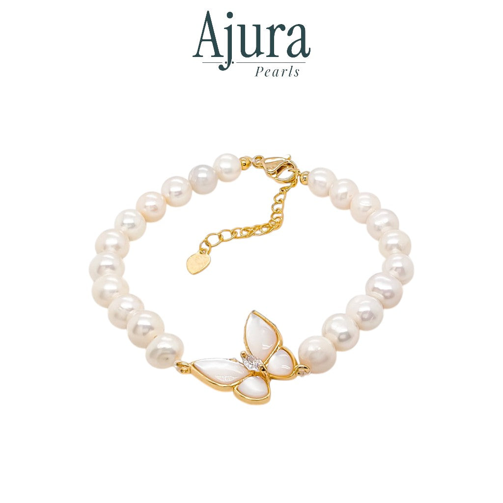 Pearl Butterfly Bracelet