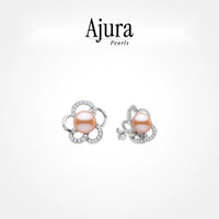 Angel Flower Pearl Studs