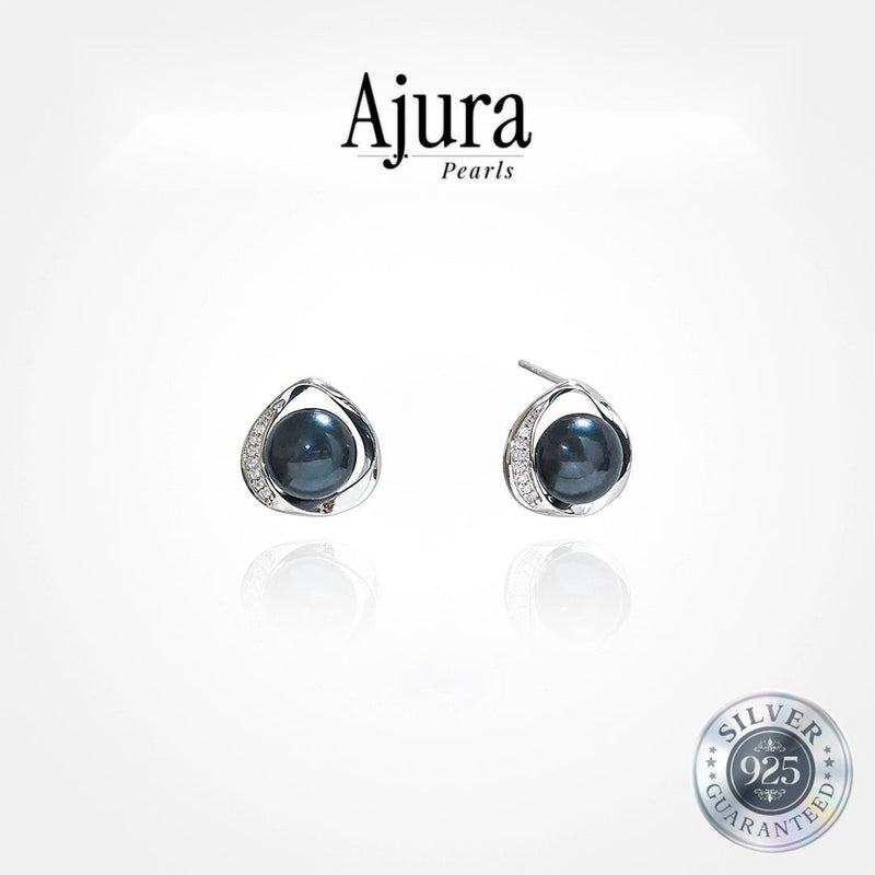 925 Silver Victoria Pearl Studs Peach