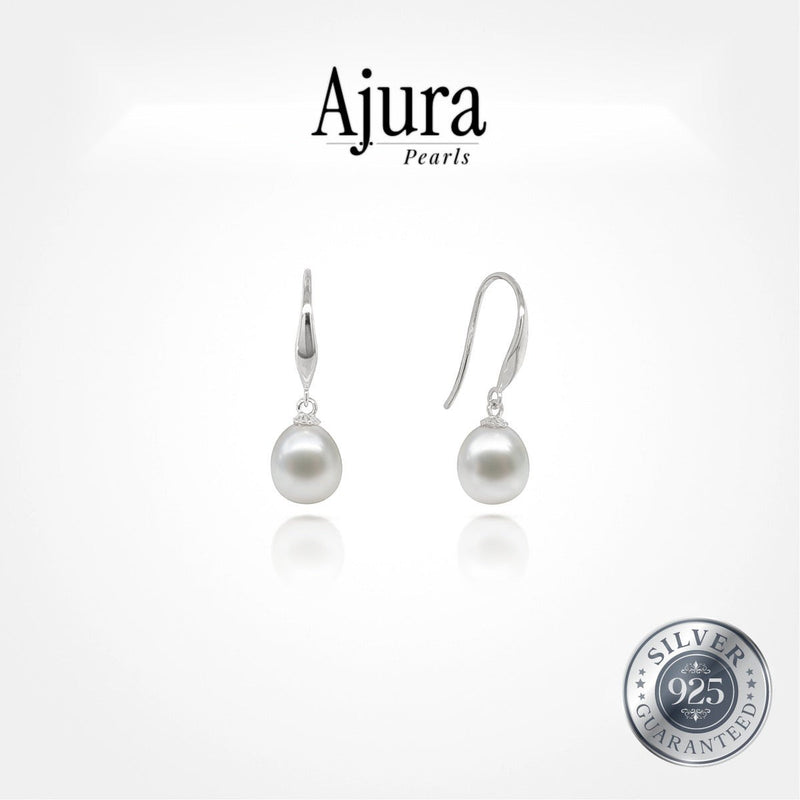 925 Silver Classic Drop Pearl Earring