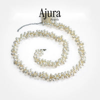 Twisted Rice Pearl Necklace